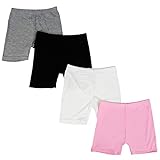 Kidear Serie para niños Modalidades para niñas pequeñas Pantalones Cortos de Chico (Paquete de 4) (Estilo1, 3-4 Años)
