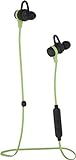 Amazon Basics - Auriculares inalámbricos con Bluetooth, ideales para ejercicio físico, con micrófono, verde