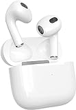 [Certificato MFi Apple] AirPods Auriculares Inalámbricos, Auriculares Bluetooth 5.3 con Estéreo HiFi con Control Táctil, Micrófono Incorporado, IPX7 Impermeables
