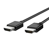 Belkin Cable HDMI 2.1 de alta velocidad Ultra (4K, Dolby Vision HDR, óptimo para Apple TV, 2 metros) - negro