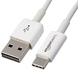 Amazon Basics - Cable USB tipo C a USB-A 2.0 macho (0.9 m), color blanco