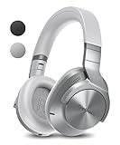 Technics EAH-A800E-S Auriculares Inalámbricos Bluetooth Over Ear, con Cancelación de Ruido y Micrófono, Hasta 50 Horas de Reproducción, Plata