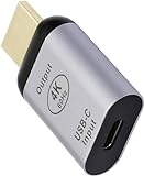 DIFCUL Adaptador USB C a HD-MI - 4K a 60Hz USB Tipo C Hembra a HD-MI Macho - para Oficina en casa - Sólo para transmisión de vídeo
