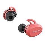 Pioneer Auriculares deportivos inalámbricos SE-E9TW-H, color gris, Bluetooth versión 5.0 rosa