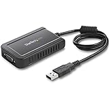 StarTech.com Adaptador de Vídeo Externo USB a VGA - Cable Conversor - Tarjeta Gráfica Externa - Hembra HD15 - Macho USB A - 1920x1200