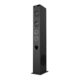 Altavoz Torre de Sonido Bluetooth AV-ST4001B (2.1, 45 W, USB, MicroSD, Mp3, FM, Line-in, RCA) Negro