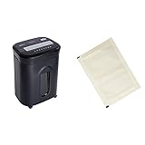 Amazon Basics 15- Sheet Credit Card, CD, and Paper Cross-Cut Shredder + Sheets to lubricate and sharpen Shredders - ຊອງຂອງ 12