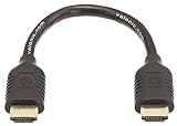 valonic cable HDMI corto, 20cm - 4k, ARC, UHD, Full HD, Ethernet - negro - compatible con TV, PS5, Nintendo Wii, Xbox, 0,2 metros