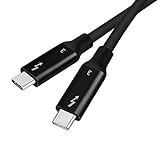 USB Type C Thunderbolt 3 Male to Thunderbolt 3 Male 40Gbps Cable bakeng sa MacBook le Laptops