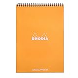 Rhodia Classic - Cuaderno (con espiral, Dot Grid, 210 x 297, Naranja