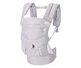 Ergonomski nahrbtnik za nošenje dojenčka, 4-pozicijska nosilka za dojenčke s snemljivo/nastavljivo kapuco, od 4 mesecev do 18 kg. Podložen, da je udoben, Possupios položaj M in zapeljuje metulja.