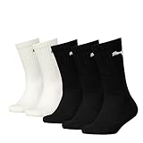 PUMA Sport Kids' Socks Calcetines, Black/White, 35-38 (Pack de 5) Unisex niños