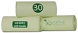 Bolsa de residuos orgánicos de 30L con asa - Made in Germany - 100% compostable y biodegradable - también disponible en 6L, 10L, 20L