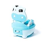 ATAA Baby Vaquita Pot pour bébé - Bleu - Toilette pour garçons et filles