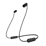 Sony WI-C200 - Auriculares in ear inalámbricos más ligeros y con hasta 15 h de autonomía, negro