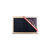 BESCH Black Chalk Board mei natuerlik houten frame foar kantoar, restaurants, skoallen, winkels, wenten en kafees, maklike ynstallaasje. (20x30cm)