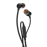 JBL Tune 110 - Auriculares intraaurales Bluetooth con micrófono, negro