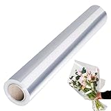 Transparent Cellophane Paper，80 cm x 30 m For Gift Basket Packaging Decorated Cellophane Gift Wrap，for Wrapping Gifts Flowers Fruits Snack