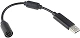 Cable USB Breakaway para Microsoft Xbox 360, adaptador de controlador de PC Gamepad (negro)