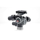 Manfrotto Rótula de Cremallera Digital Pro, Cabezal para Trípode con 3 Ejes de Movimiento de Alta Precisión para Equipamiento de Fotogradía y Cámara, Creación de Contenidos, Vlogging