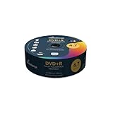 MediaRange Cake Box imprimible Caja de DVD+R 4.7GB 16x (25) CB imprimible, Blanco