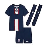 NIKE Paris Saint-Germain 2022/23 Home Set, Azul Marino/Blanco/Azul Marino, 10/12 años Unisex niños