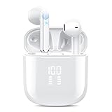 2022 Wireless Headphones, Bluetooth 5.3 Headphones with 4 Mic Noise Cancellation HD Calls, In Ear Wireless HiFi Stereo Headphones LED Display, IP7 Waterproof Touch Control Headphones