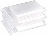 YOFADCI Bolsas de plástico transparentes que se pueden volver a sellar, bolsa de cierre de cremallera reutilizable fuerte, engrosamiento y duradero, prensa para cerrar, 5x7cm 240PCS