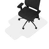 Захисний килимок HOMCOM для офісного крісла 90x120 см. Килимове покриття для підлоги (опукло, без нековзких козирків)