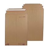 50 конвертів з твердого картону 321х455 мм, мод.А3, самоклеюча застібка. Система Peel & Seal.