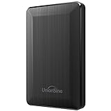UnionSine Ultra Slim Disco Duro Externo Portátil 2.5' 500GB, USB3.0 SATA HDD Almacenamiento para PC, Mac, MacBook, Chromebook, Xbox, PS4 (Color Negro) HD 2513