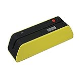 Posunitech amarillo MSR BTX6 PVC lector de tarjetas de banda magnética USB escritor Mag Data Collector