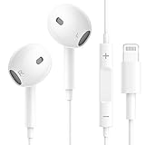 Auriculares iPhone con Cable [Apple MFi Certificado] Auriculares Lightning con cancelación de Ruido estéreo HiFi con micrófono Compatibles con iPhone 14/13/SE/12/11/XS/XR/8/7 Admite Todos los iOS