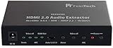FeinTech VAX00102 Extractor de audio HDMI 2.0, ARC 4K HDR Negro