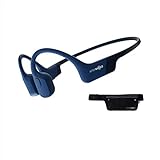 AfterShokz Aeropex, Auriculares Deportivos Inalambricos con Bluetooth 5.0, Tecnología de Conduccion Osea, Diseño Open-Ear, Resistente al Polvo y al Agua IP67, Blue Eclipse