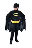 Ciao 11670.3-4 Batman Dark Knight - Disfraz de Batman para Niños, Diseño de Dc Comics (Talla 3-4 Años), Color