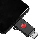 USB Flash Drive 64GB, 2 in 1 OTG Flash Drive USB 2.0 64GB Pen Drive Type C Retractable Memory Stick bakeng sa PC, li-smartphone, polokelo ea data ea Laptop