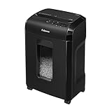 Fellowes 10M - Paper Shredder, Microcut, Shreds hangtod sa 10 Sheets, Personal Use Paper Shredder, 19L Bin, DIN-P5 Security Level, with Security Lock, Black Color