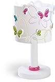 Dalber Lámpara de Mesilla Infantil Mariposas Butterfly E14, Multicolor