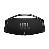 JBL Boombox 3 Wifi Altavoz Bluetooth inalámbrico, resistente al agua y al polvo IP67, con batería de hasta 24 horas de duración, en negro