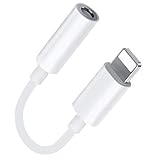 ອະແດັບເຕີຫູຟັງສຳລັບ iPhone [Apple MFi Certified] Lightning to 3,5mm Jack Adapter iPhone Connector Aux Audio Jack Cable Accessories, ເຂົ້າກັນໄດ້ກັບ iPhone 14/14 Plus/13/12/11/XR/8/7/iPad