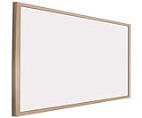 Chely Intermarket Pizarra blanca 100x150cm esmaltada con marco de madera, no magnética. Tablero ideal para la pared oficinas, ligero y portatil.(551-100x150-7,50)
