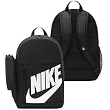 NIKE DR6084-010 Y NK ELMNTL BKPK Sports backpack Unisex Negro/negro/blanco Tamaño MISC