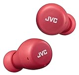 JVC Gumy Mini True Wireless Earbuds [Amazon Exclusive Edition] Auriculares Inalámbricos, Bluetooth 5.1, ResistenciaAgua (IPX4), Gran Duración de la Batería (hasta 15 Horas) - HA-Z55T-R (Rojo)