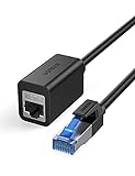 UGREEN Cat 8 Ethernet Extension Cable, RJ45 Male Extension Network Cable, 40Gbps Male Female Ethernet Cable Adapter Cat 7 Cat 6 Cat 5 Ethernet Extension, 2 Meters