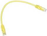 Link Cable de Red categoría 6 A, sin apantallado, UTP AWG24, Color Amarillo, sin halógenos, 0,25 m