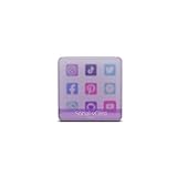 Adhesivo Social Media Social Media, Tarjeta de visita digital en formato de pegatinas, NFC Social VCard Sticker Glow