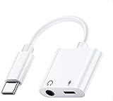 ອະແດັບເຕີຫູຟັງປະເພດ C, USB C ຫາ 3.5 ມມ Type C Headphone Audio Adapter Charger Dongle USB C Converter for Google Pixel 4 4XL 3 3XL 2 2XL, iPad Pro Samsung Note 10 / S20 ແລະອື່ນໆອີກ.