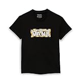वैन सनलाइट वी क्रू टी-शर्ट, काली, 8-10 साल की लड़कियों के लिए
