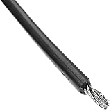 BeMatik - Cable de Acero Inoxidable 7x19 de 4 mm. Bobina de 50 m. Recubierto de PVC Negro